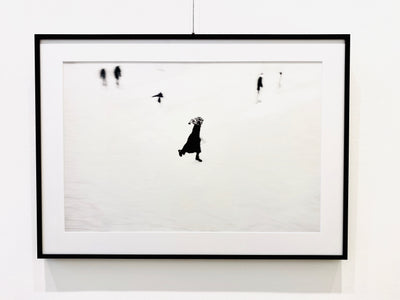 Rahmen inkl. PP - Halbe - 50x70 cm - Alu 8mm - schwarz - plus entspiegelt