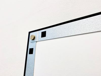 Rahmen inkl. PP - Halbe - 50x70 cm - Alu 8mm - schwarz - plus entspiegelt
