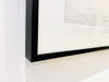 Rahmen inkl. PP - Halbe - 50x70 cm - Alu 8mm - schwarz - plus entspiegelt